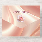 Elegant Soft Blush Wedding Invitation オールインワン招待状 (背面)