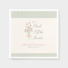 Elegant soft Fresh off the market bridal shower スタンダードカクテルナプキン