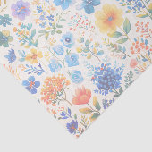 Elegant Soft Pastel Watercolor Botanical 薄葉紙 (詳細)