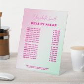 Elegant Soft Pink Beauty Salon 台座サイン (インサイチュ)