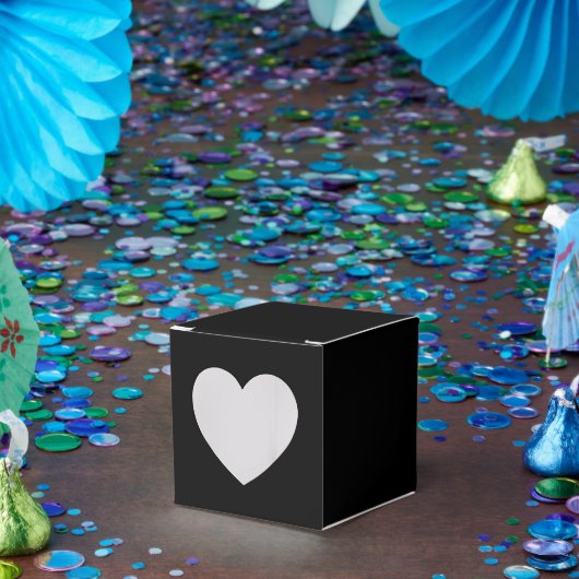 Elegant Solid Black フェイバーボックス (パーティー)