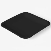 Elegant Solid Black ペーパープレート (傾斜あり)