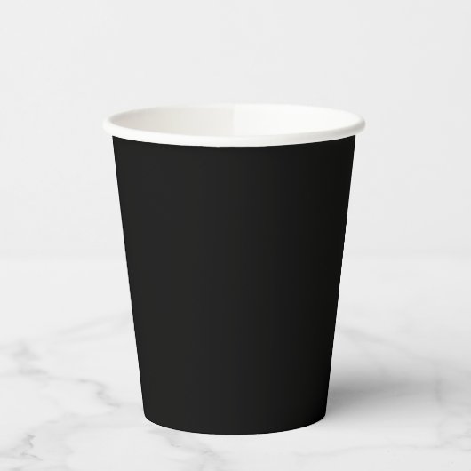 Elegant Solid Black 紙コップ (左)