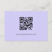 Elegant Solid Purple Lavender  エンクロージャーカード (裏面)