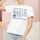 Elegant Something Blue Before I Do Bridal Shower Tシャツ