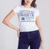 Elegant Something Blue Before I Do Bridal Shower Tシャツ