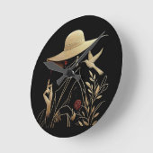 Elegant & Sophisticated ラウンド壁時計 (傾斜)