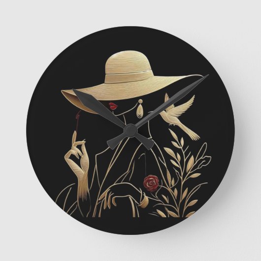 Elegant & Sophisticated ラウンド壁時計 (正面)