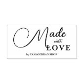 Elegant Sophisticated Calligraphy Made with Love  ラバースタンプ (インプリント)