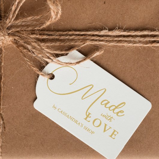 Elegant Sophisticated Calligraphy Made with Love  ラバースタンプ