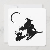 Elegant Sorceress Halloween Celebration Invite シーズンカード (正面)