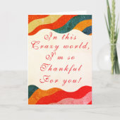 Elegant Sparkly Look Gratitude Birthday カード (正面)