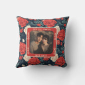Elegant Spouse Golden Anniversary Throw Pillow クッション (裏面)
