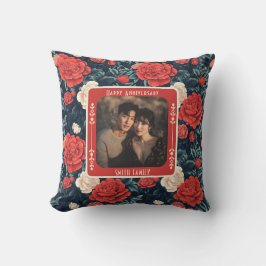 Elegant Spouse Golden Anniversary Throw Pillow クッション