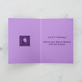 Elegant Spring Blossom Happy Birthday  カード (内部)