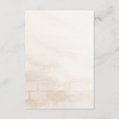 Elegant Spring Botanical Wedding Menu Card エンクロージャーカード (裏面)