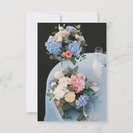 Elegant Spring Daffodil Place Setting Formal  招待状 (裏面)