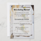 Elegant Spring Daffodil Place Setting Formal Weddi 招待状 (正面)