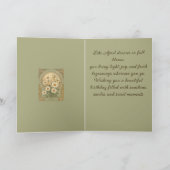 Elegant Spring Daisy Birth Month Flower カード (内部)