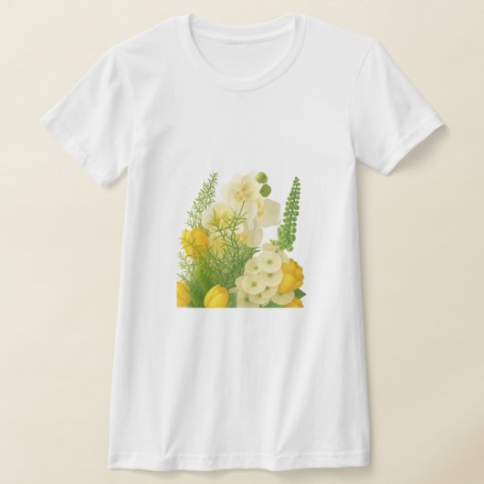 Elegant Spring Floral Bouquet  Tシャツ (レイダウン)