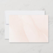 Elegant spring orange flowers with Golden tones 出欠カード (裏面)