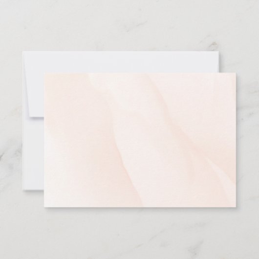 Elegant spring orange flowers with Golden tones 出欠カード (裏面)