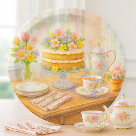 Elegant Spring Tea Party  ペーパープレート