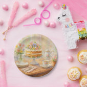 Elegant Spring Tea Party  ペーパープレート (パーティー)