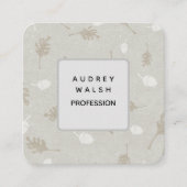 Elegant Square Business Card Design entrepreneurs スクエア名刺 (正面)