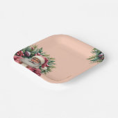 Elegant Square Christmas ペーパープレート (傾斜あり)