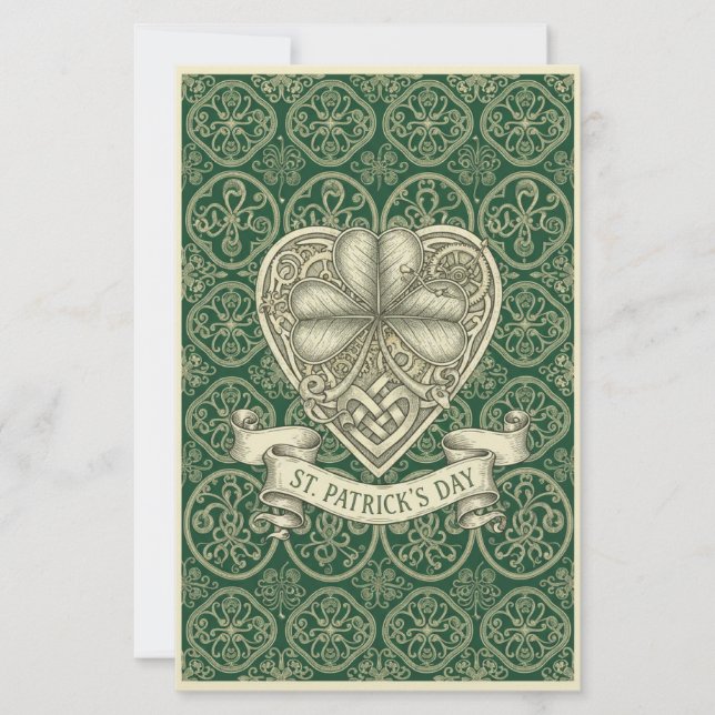 Elegant St. Patrick’s Day Irish Clover Value  (正面)