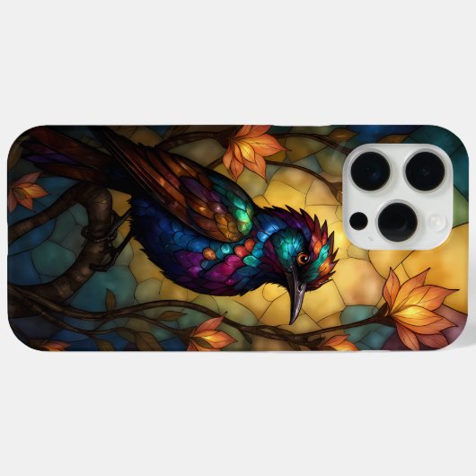 Elegant Stained Glass Phone Case | Luxury Artistic Case-Mate iPhoneケース (裏面 (横))