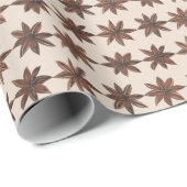 Elegant Star Anise Cream Wrapping Paper ラッピングペーパー (ロールコーナー)