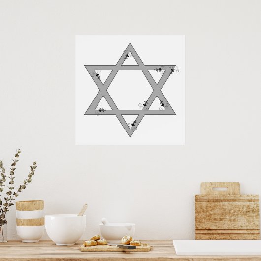 elegant star of david ポスター (キッチン)