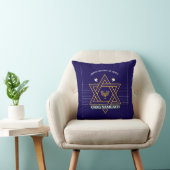 Elegant Star of David Hanukkah Pillow クッション (椅子)