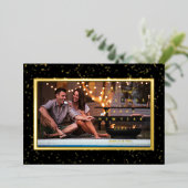 Elegant Starts Photo Frame Christmas  箔シーズンカード (立ち正面)
