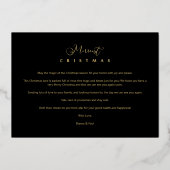 Elegant Starts Photo Frame Christmas  箔シーズンカード (裏面)