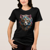 Elegant Steampunk Cat Wall Art トライブレンドＴシャツ (正面)