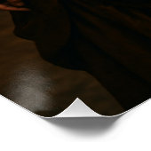 Elegant Steampunk Victorian Lady in Brown ポスター (コーナー)