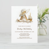 Elegant Stiletto Shoes Birthday Party 招待状 (スタンド正面)