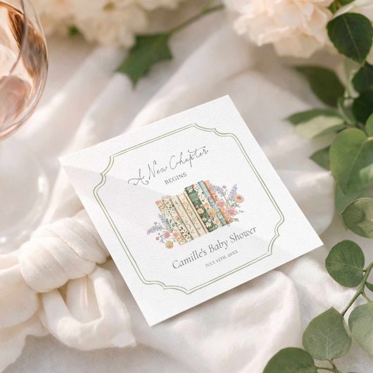 Elegant Storybook Baby Shower スタンダードカクテルナプキン