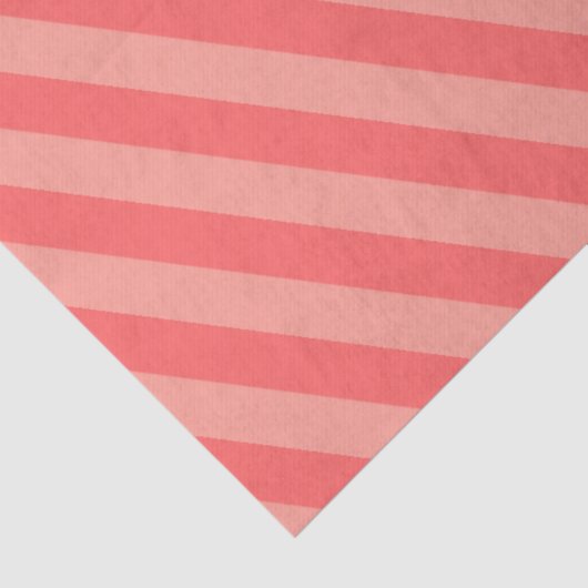 Elegant Strawberry Pink Striped Pattern 薄葉紙 (詳細)