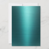 Elegant String Lights Green Metallic 75th Birthday 招待状 (裏面)