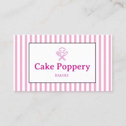 Elegant Striped 名刺 (正面)