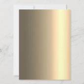 Elegant Stylish Black and Gold 70th Birthday  招待状 (裏面)