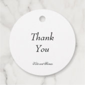 Elegant Stylish Chic Modern Simple Minimalist フェイバータグ (裏面)