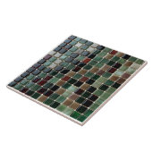 Elegant stylish Emerald Green & Gold Agate mosaic タイル (側面)