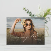 Elegant Stylish Photo Graduation Party Invitation 招待状 (スタンド正面)