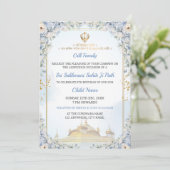Elegant Sukhmani Sahib Ji Path Birthday Invitation 招待状 (スタンド正面)