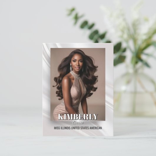 Elegant Sunburst Pageant Promo Postcard ポストカード (スタンド正面)